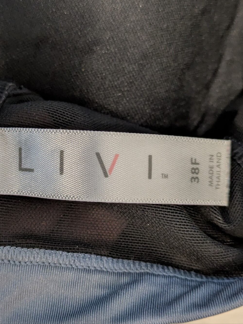 Livi High Impact Black Grey Wicking Underwire Athletic Sports Bra 38F - Picture 9 of 10